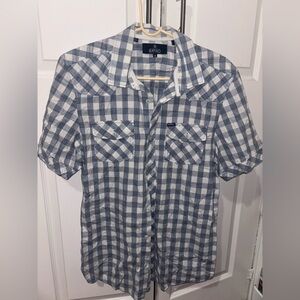 Buffalo David Bitton Gray Plaid Casual Shirt